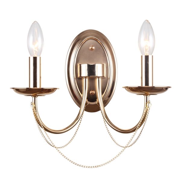 

Бра F-Promo Plini 2591-2W в виде свечи с подвесками, Золото, Plini 2591-2W