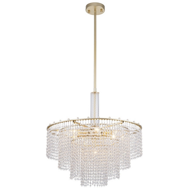 Изображение товара Потолочная люстра Favourite Fringe 4762-7P с хрустальными подвесками