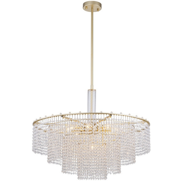 

Потолочная люстра на штанге Favourite Fringe 4762-9P, Золото, Fringe 4762-9P