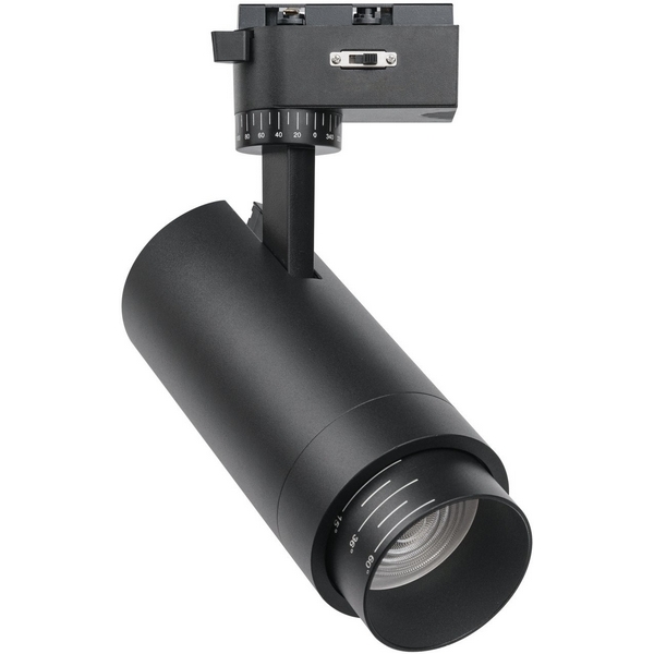 

Трековый светильник однофазный светодиодный Favourite Practica 4867-1U LEDx10/20/30W 220V 1004/1768/2312LM 3000-6000K, zoom: 15-60, Черный, Practica 4867-1U