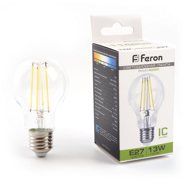 

Лампа светодиодная Feron 38240 LB-613 E27 13W 4000K, 38240