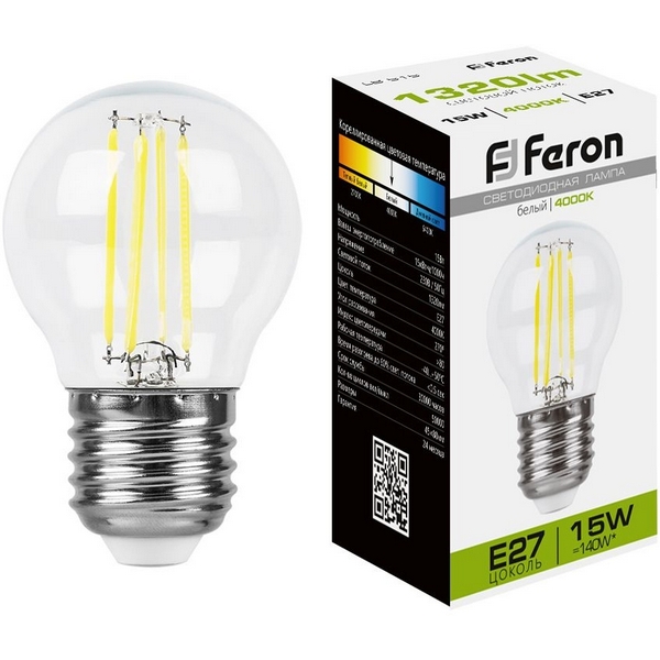 

Лампа светодиодная Feron 38253 LB-515 E27 15W 4000K, LB-515 38253