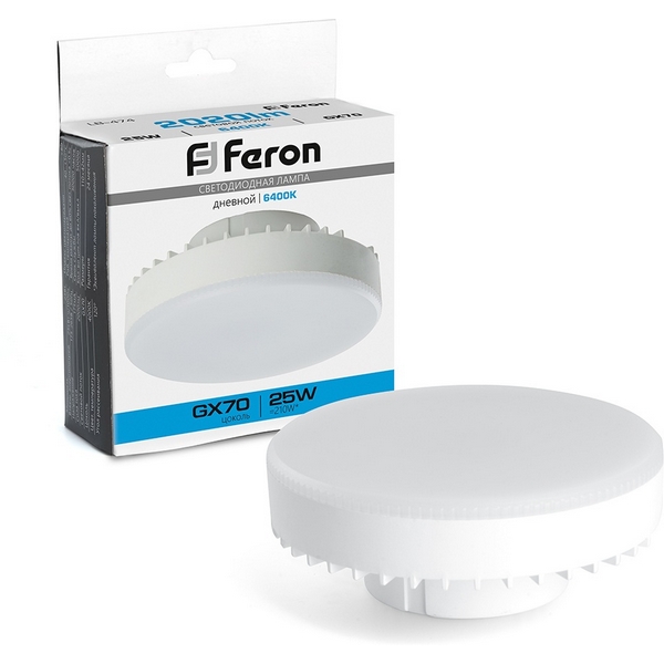 

Лампа светодиодная Feron 38270 LB-474 GX70 25W 6400K, 38270