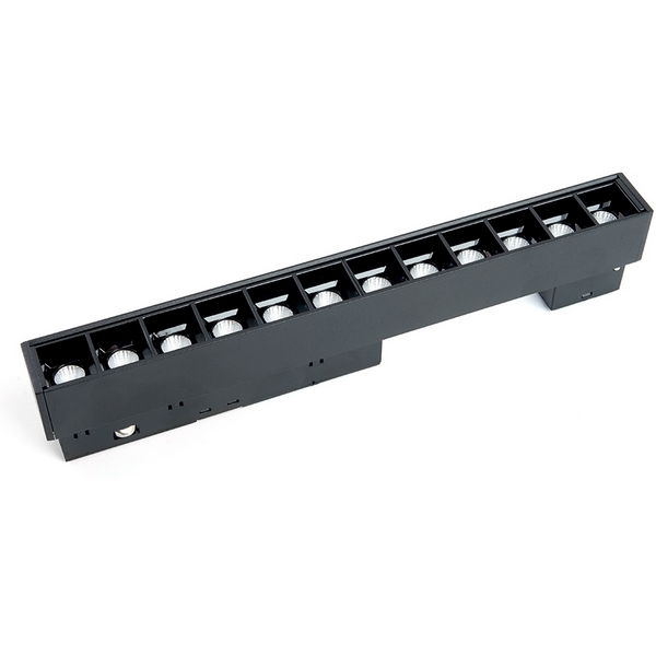 

Трековый светодиодный светильник Feron MGN300 41929 низковольтный 12W 48V, Черный, MGN300 41929