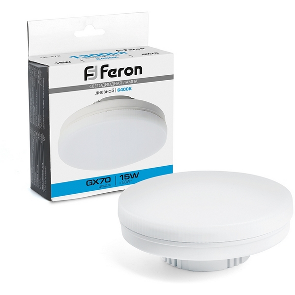 

Лампа светодиодная Feron 48305 LB-472 GX70 15W 6400K, 48305