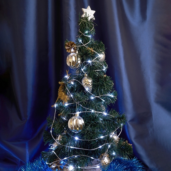 

Светодиодная гирлянда линейная Роса (на плоском проводе) 220V 5000К c питанием от сети Feron CL577 48617, CL577 48617