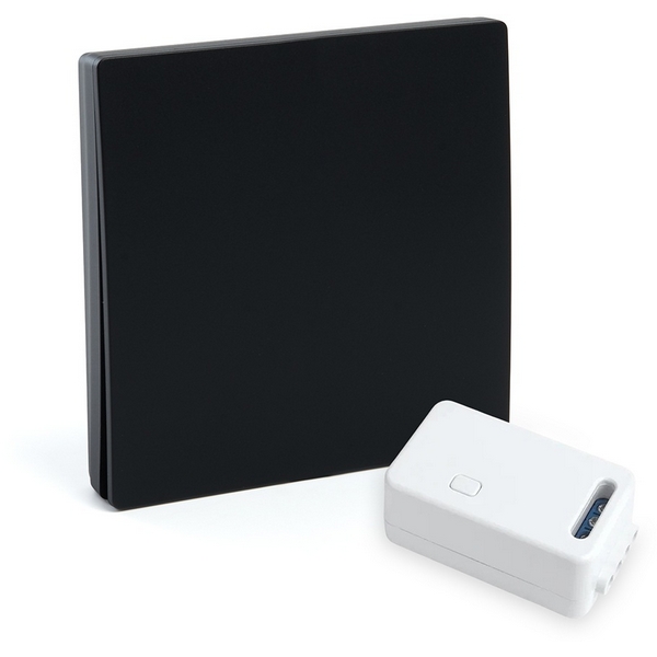 

Выключатель беспроводной одноклавишный с радиочастотным контроллером Feron TM181 50507, Черный, TM181 50507