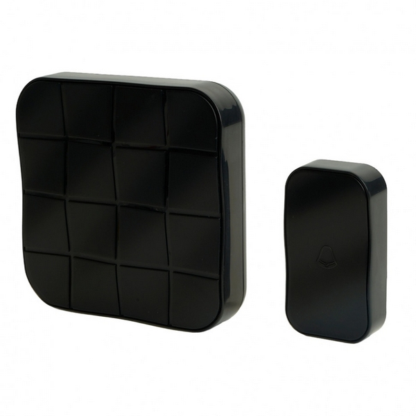 

Звонок дверной беспроводной электрический 10 мелодий черный с питанием от батареек Feron E-378 51431, E-378 51431