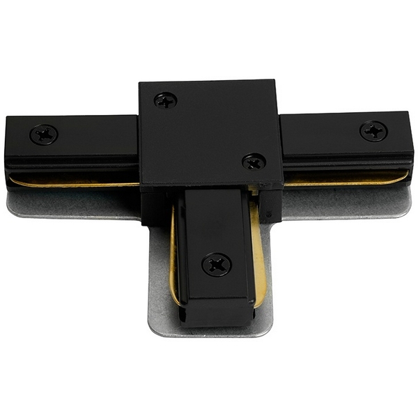 

Коннектор Т-образный однофазный для шинопровода черный Feron LD1019 51896, LD1019 51896