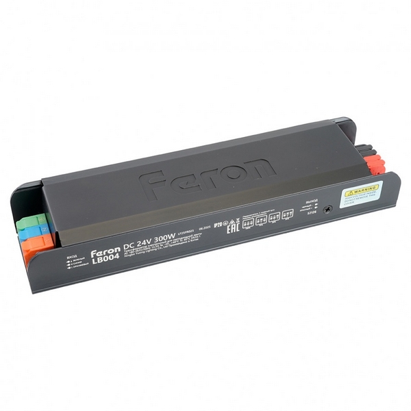 Изображение товара Электронный трансформатор для светодиодной ленты 300W 24V IP20 Feron LB004