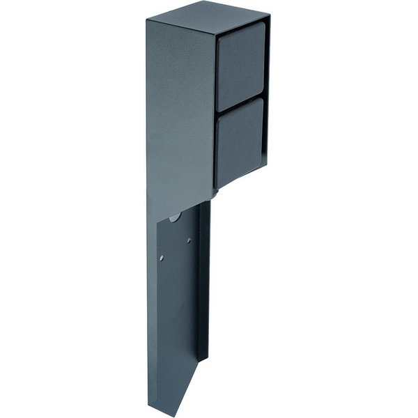 Изображение товара Розетка уличная двойная с заземлением и защитной крышкой Feron TM201 52185