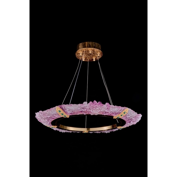 

Подвесная люстра светодиодная Fluorite Sauvage FL1096-5PP кольцо, Розовый, Sauvage FL1096-5PP