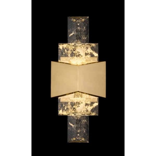 Изображение товара Настенный светильник Fluorite FL1168-3W с хрусталем и золотистым покрытием