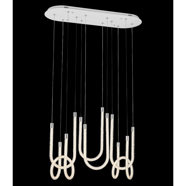 

Подвесная люстра светодиодная Fluorite Levita FL1180-6P, Белый, Levita FL1180-6P