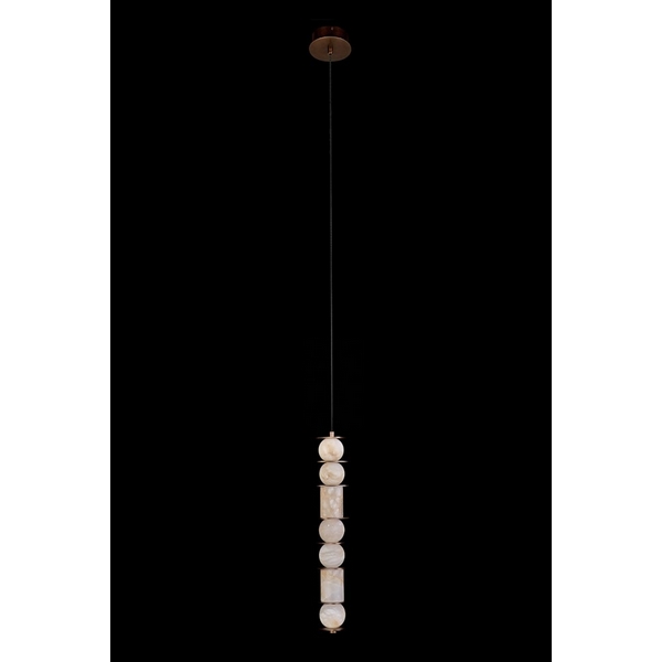 Изображение товара Подвесной светильник Fluorite FL1198-7P с регулируемой высотой и алебастровым плафоном