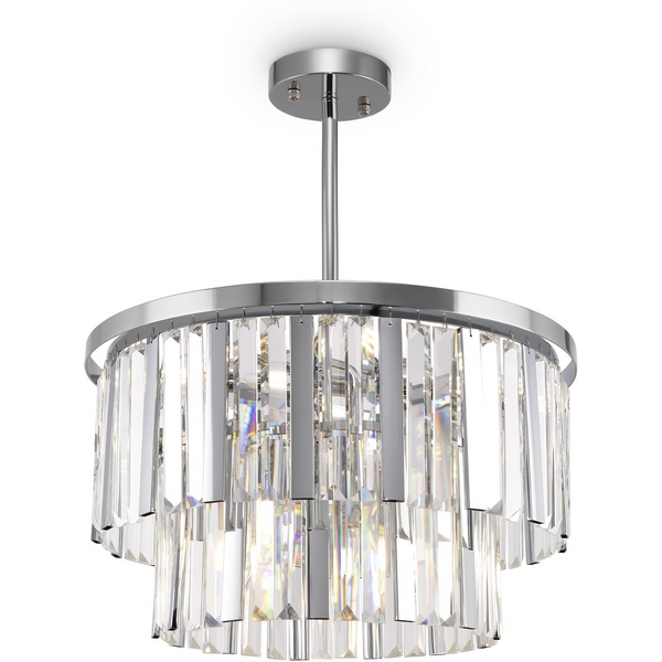 

Потолочная люстра каскадная хрустальная Freya Viviane FR11001PL-08CH, Viviane FR11001PL-08CH
