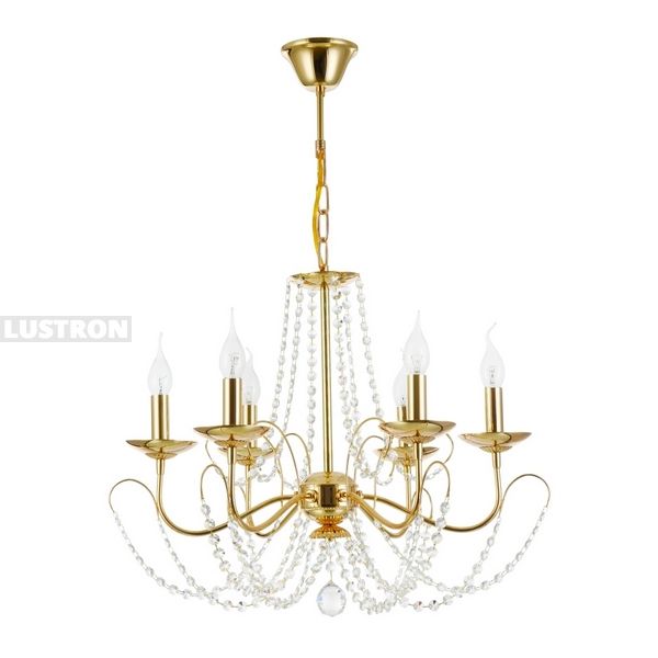 

Подвесная люстра Gracia FR1312-PL-06-G (Freya), Золото, Gracia FR1312-PL-06-G