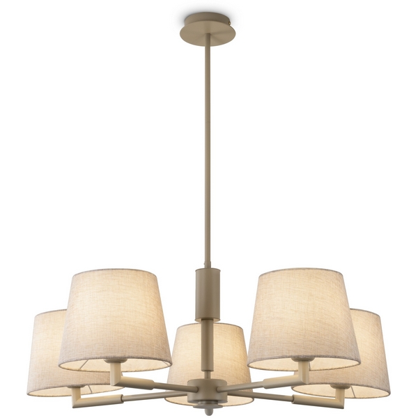 

Потолочная люстра на штанге Freya Butler FR2057PL-05BG, Бежевый, Butler FR2057PL-05BG