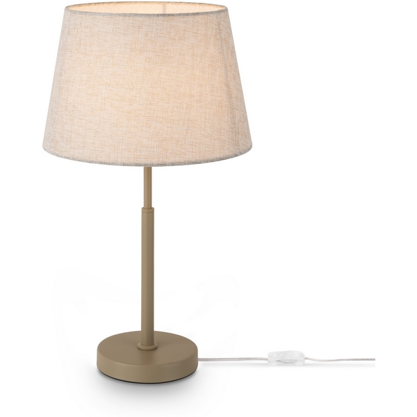 Изображение товара Настольная лампа Freya Butler FR2057TL-01BG с выключателем и текстильным абажуром
