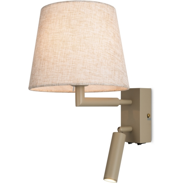 

Бра для чтения с выключателем Freya Butler FR2057WL-L5BG, Бежевый, Butler FR2057WL-L5BG