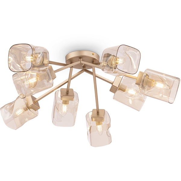 

Потолочная люстра Freya Isabella FR5095CL-08G форма куба, Золото, Isabella FR5095CL-08G