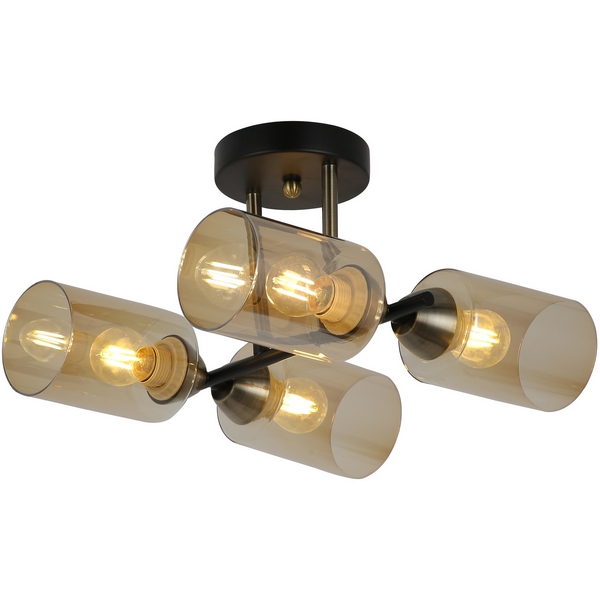 

Потолочная люстра на штанге Freya Glow FR5129PL-04B, Янтарный, Glow FR5129PL-04B