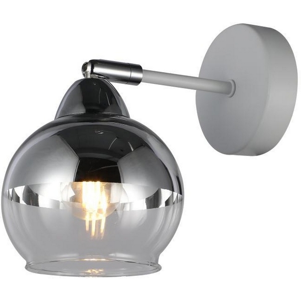 Изображение товара Бра Freya Jasper FR5225WL-01W в стиле модерн с дымчатым стеклом Изображение товара Бра Freya Jasper FR5225WL-01W в стиле модерн с дымчатым стеклом