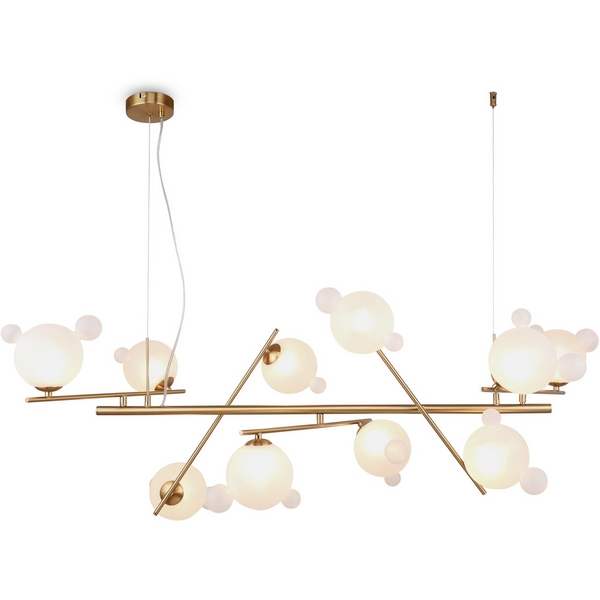 

Подвесной светильник Freya Flaty FR5374PL-10BS, Белый, Flaty FR5374PL-10BS