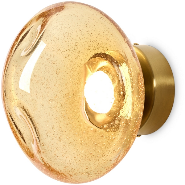 Изображение товара Freya Mote FR5601WL-01YA — настенный LED-светильник, янтарный плафон