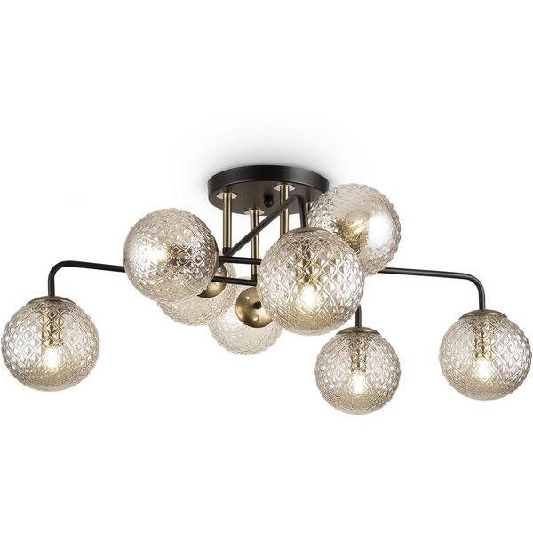 Изображение товара Потолочная люстра на штанге Freya Navel FR8016PL-08BBS стиль модерн