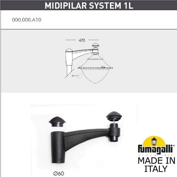 

Консоль Fumagalli Midipilar 000.000.A10.A0, Черный, Midipilar 000.000.A10.A0