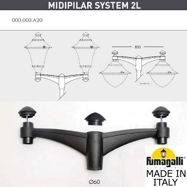 

Консоль Fumagalli Midipilar 000.000.A20.A0, Черный, Midipilar 000.000.A20.A0