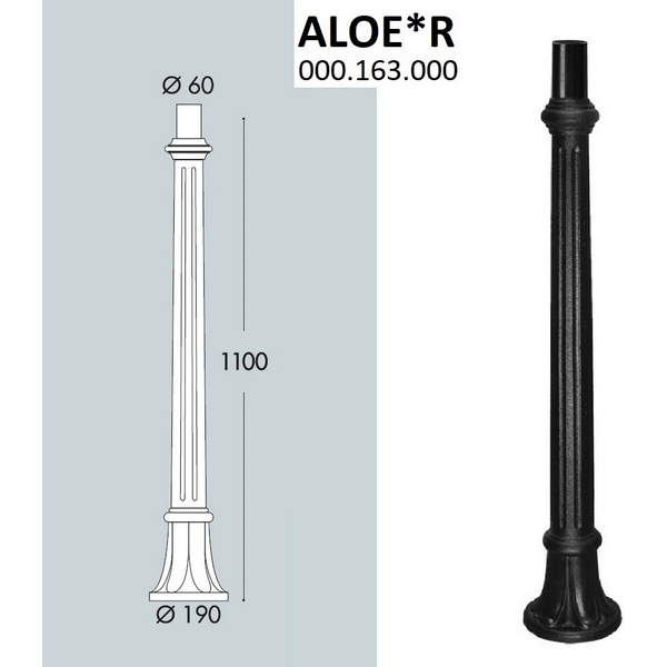 

Столб Fumagalli AloeR 000.163.000.A0, Черный, AloeR 000.163.000.A0