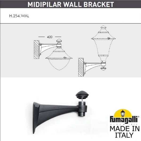 

Консоль Fumagalli Midipilar 000.254.000.A0, Черный, Midipilar 000.254.000.A0