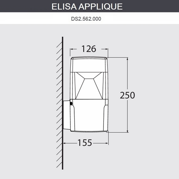 

Настенный уличный светильник IP55 Fumagalli Elisa DS2.562.000.WXD1L, Белый, Elisa DS2.562.000.WXD1L