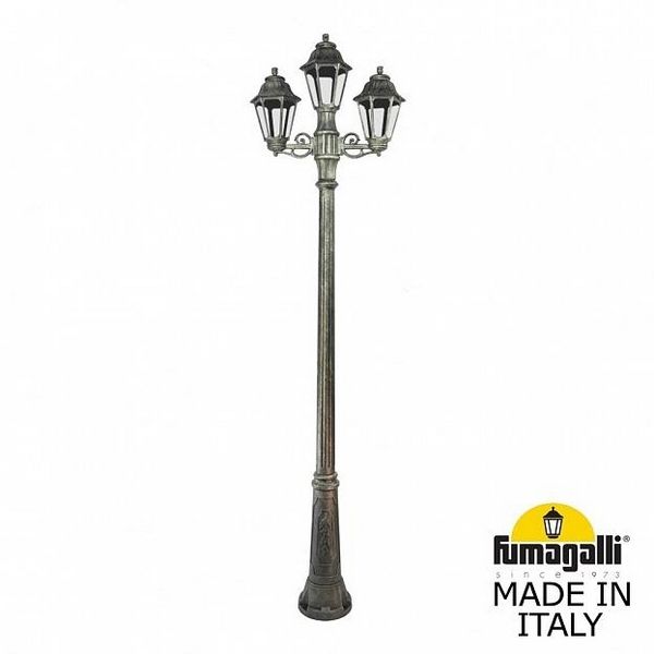 Изображение товара Светильник уличный Fumagalli Ricu Bisso/Anna 2+1 E22.157.S21.BXE27 Изображение товара Светильник уличный Fumagalli Ricu Bisso/Anna 2+1 E22.157.S21.BXE27