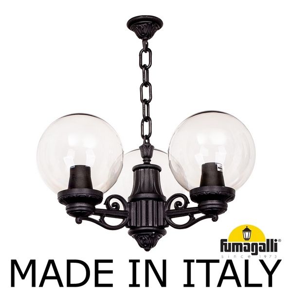 

Уличный подвесной светильник Fumagalli Sichem/G250 3L. G25.120.S30.AXE27, Globe 250 G25.120.S30.AXE27