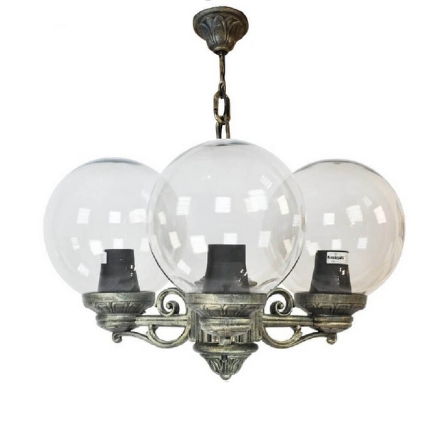 

Уличный подвесной светильник Fumagalli Sichem/G250 3L. G25.120.S30.BXE27, Globe 250 G25.120.S30.BXE27