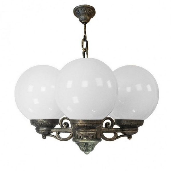 

Уличный подвесной светильник Fumagalli Sichem/G250 3L. G25.120.S30.BYE27, Globe 250 G25.120.S30.BYE27