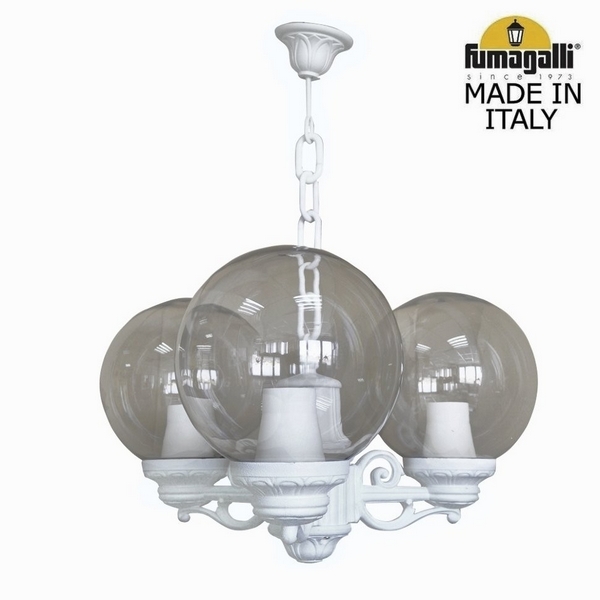 

Уличный подвесной светильник Fumagalli Sichem/G250 3L. G25.120.S30.WZE27, Globe 250 G25.120.S30.WZE27