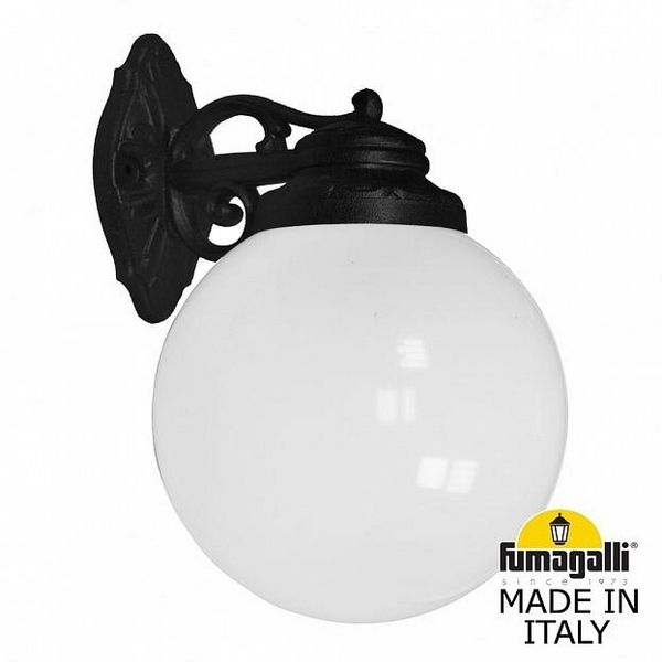 

Настенный светильник уличный Bisso/G250. G25.131.000.AYE27DN Fumagalli, Черный, Globe 250 G25.131.000.AYE27DN