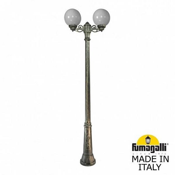 

Наземный светильник Ricu BISSO/G250 2L. G25.157.S20.BYE27 Fumagalli, Бронза, Globe 250 G25.157.S20.BYE27