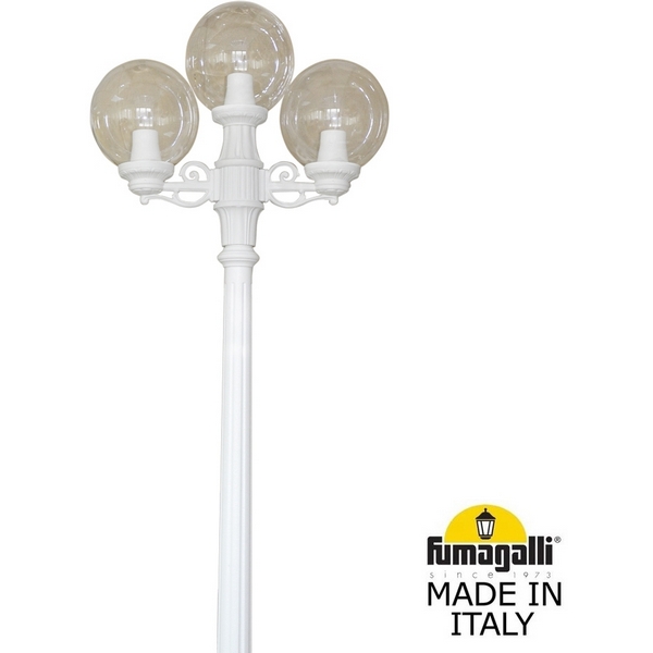 

Наземный светильник Ricu BISSO/G250 2L+1. G25.157.S21.WXE27 Fumagalli, Белый, Globe 250 G25.157.S21.WXE27