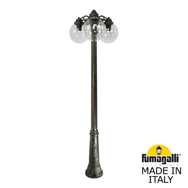 

Наземный светильник Ricu BISSO/G250 3L. G25.157.S30.BXE27 Fumagalli, Бронза, Globe 250 G25.157.S30.BXE27