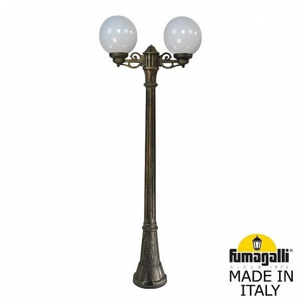 

Наземный светильник Artu BISSO/G250 2L. G25.158.S20.BYE27 Fumagalli, Бронза, Globe 250 G25.158.S20.BYE27