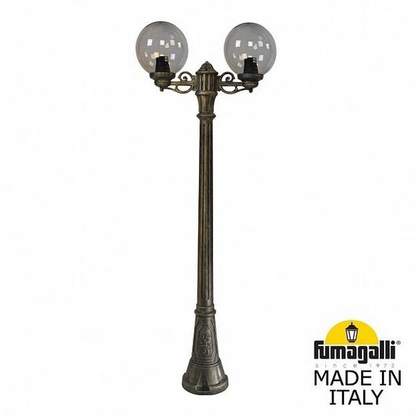

Наземный светильник Artu BISSO/G250 2L. G25.158.S20.BZE27 Fumagalli, Бронза, Globe 250 G25.158.S20.BZE27