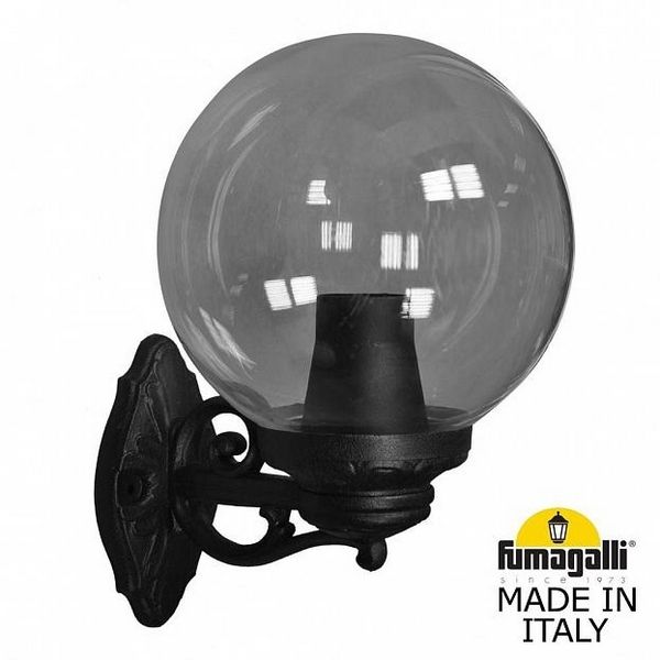 

Настенный светильник уличный Bisso/G300. G30.131.000.AXE27 (Fumagalli), Черный, Globe 300 G30.131.000.AXE27