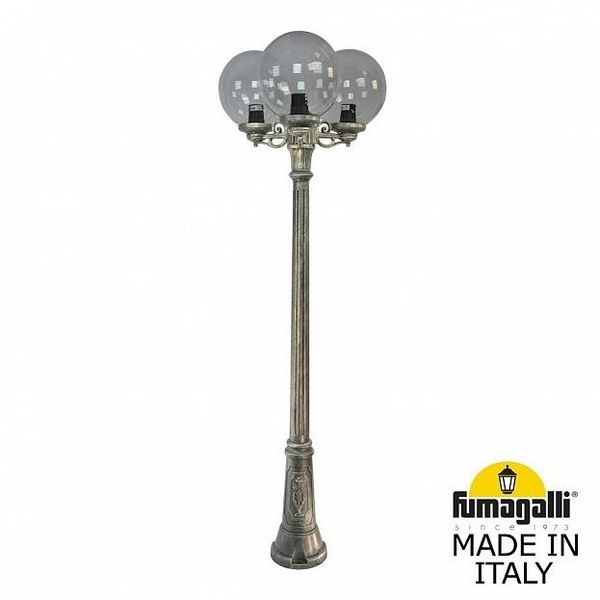 

Наземный светильник Gig BISSO/G300 3L G30.156.S30.BZE27 (Fumagalli), Бронза, Globe 300 G30.156.S30.BZE27