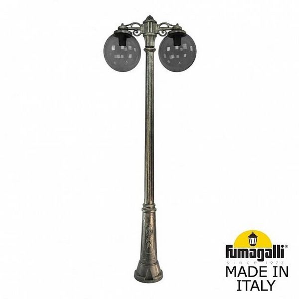 

Наземный светильник Ricu BISSO/G300 2L DN G30.157.S20.BZE27DN (Fumagalli), Бронза, Globe 300 G30.157.S20.BZE27DN
