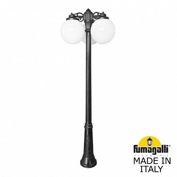 

Наземный светильник Ricu BISSO/G300 3L DN G30.157.S30.AYE27DN (Fumagalli), Черный, Globe 300 G30.157.S30.AYE27DN